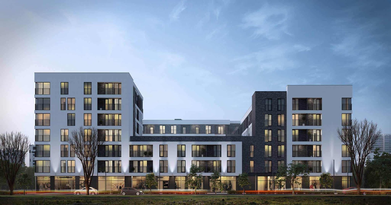 Residential Building 3D Exterior Rendering - New York